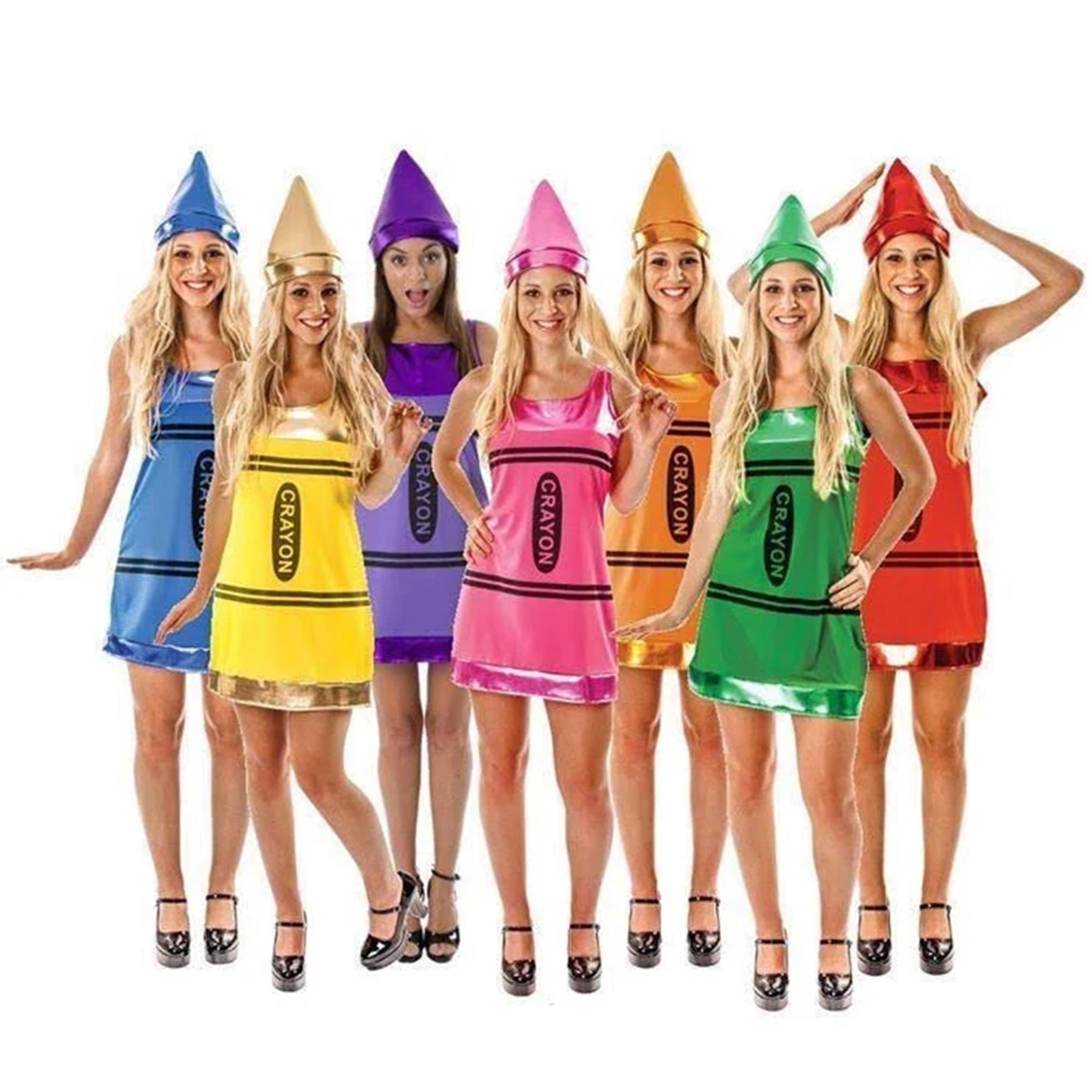 Blue Crayon Women's Dress Costume