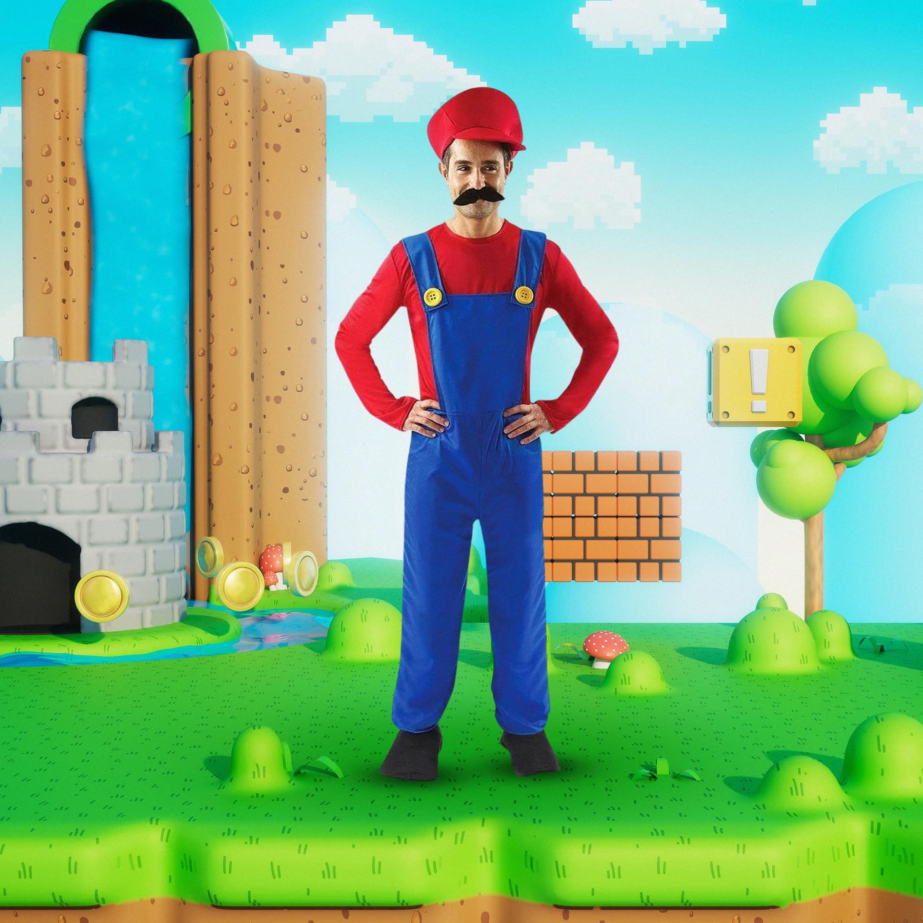 Super Plumber Men's Costume