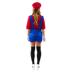 Female Super Plumber/ Mario Adult Costume