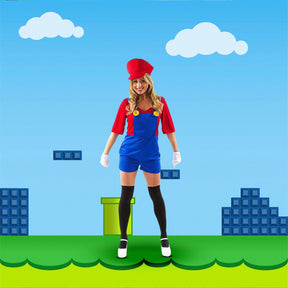 Female Super Plumber/ Mario Adult Costume