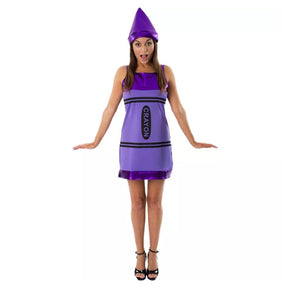 Women's Purple Crayon Costume Dress