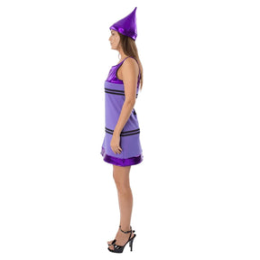 Women's Purple Crayon Costume Dress