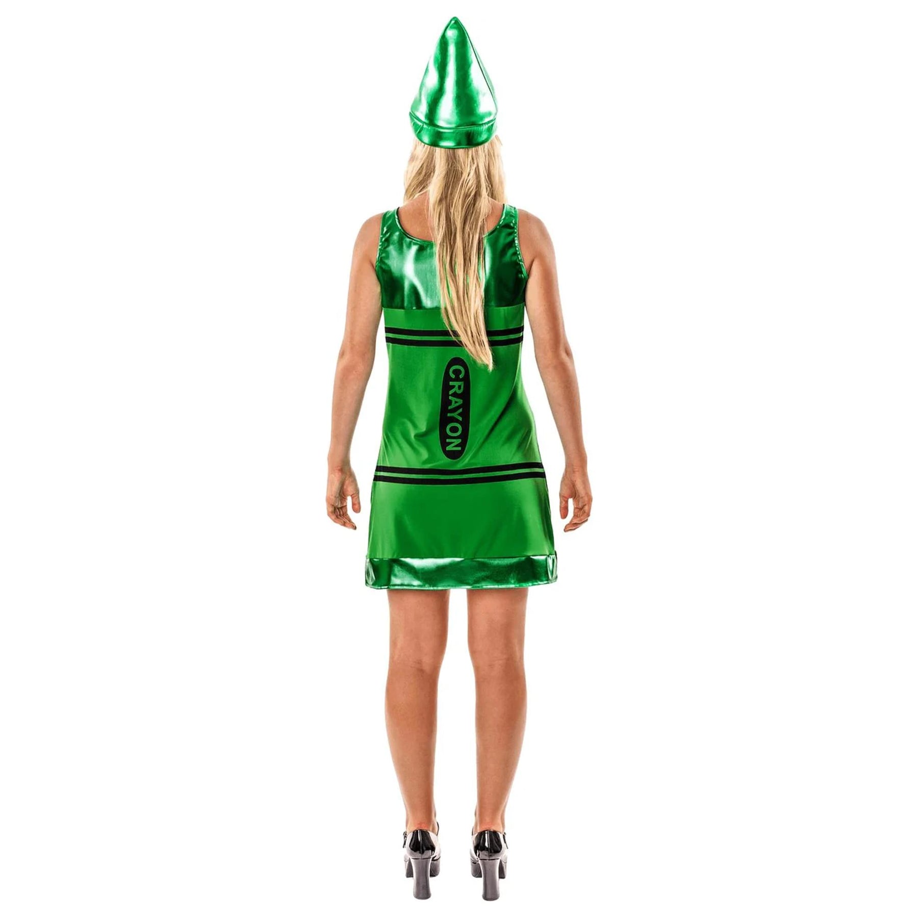 Women's Green Crayon Costume Dress