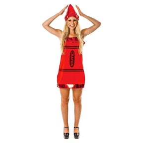 Women's Red Crayon Costume Dress