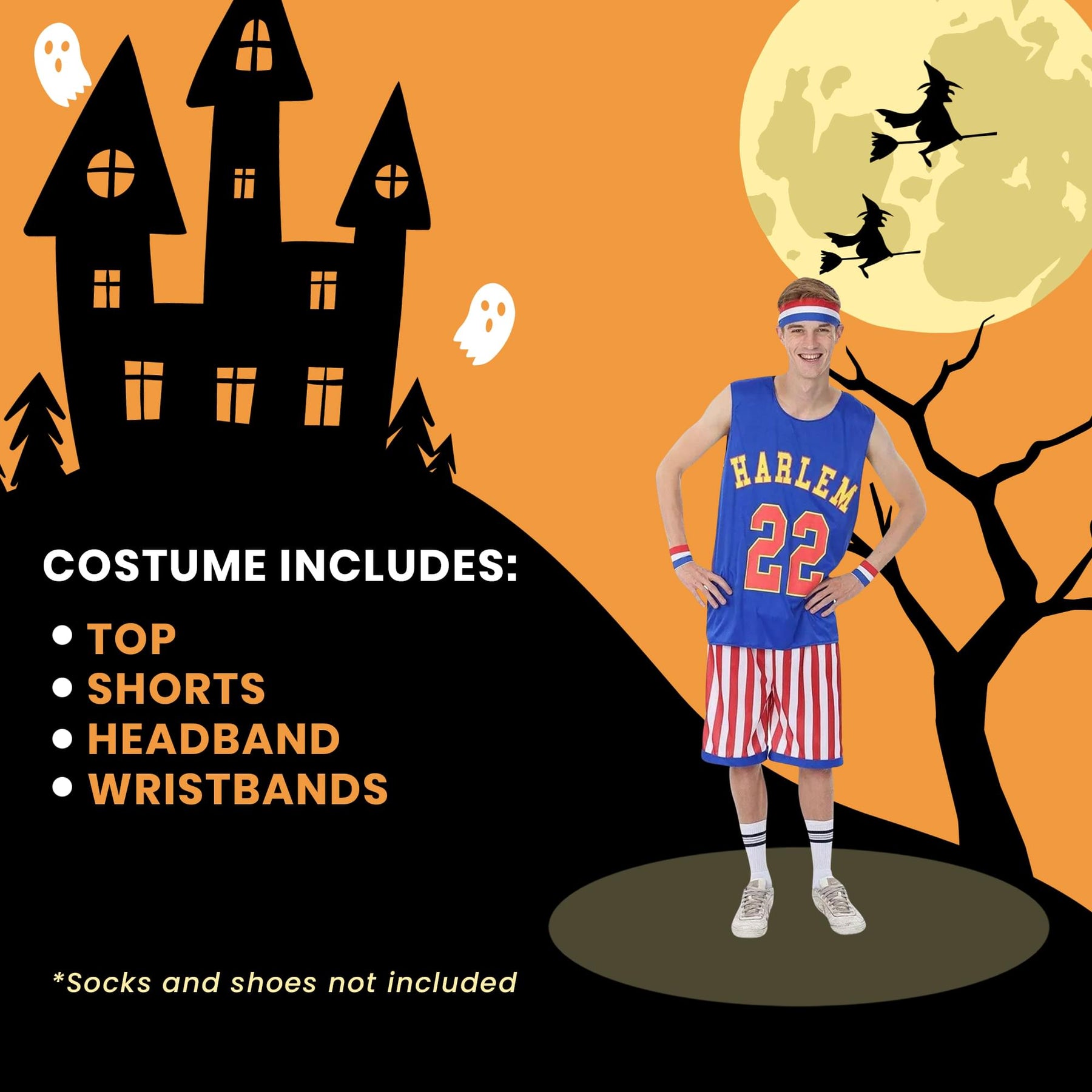 Harlem Globetrotters Adult Costume