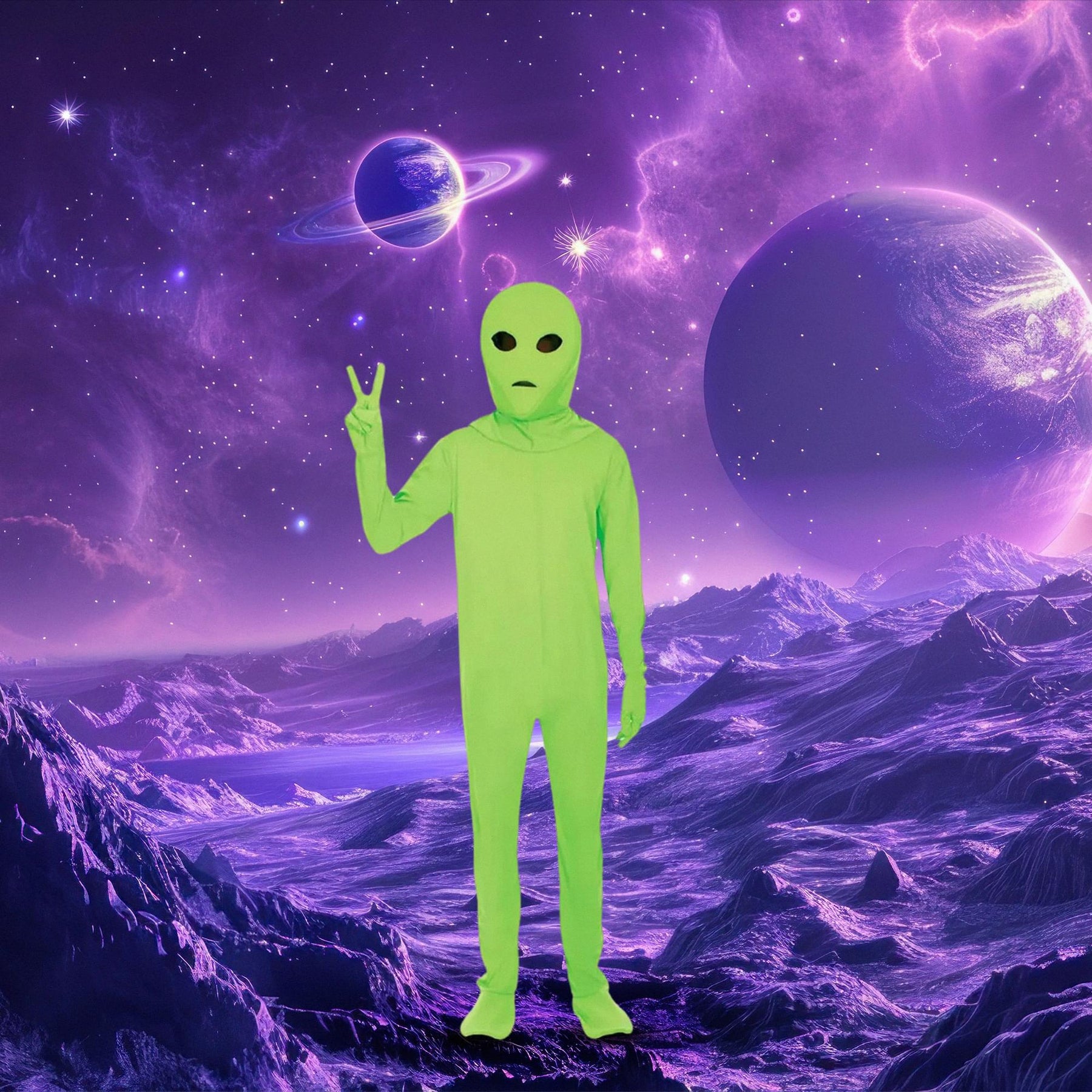 Green Alien Adult Costume