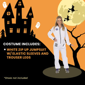 Women's White Astronaut Costume