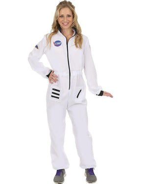 Women's White Astronaut Costume