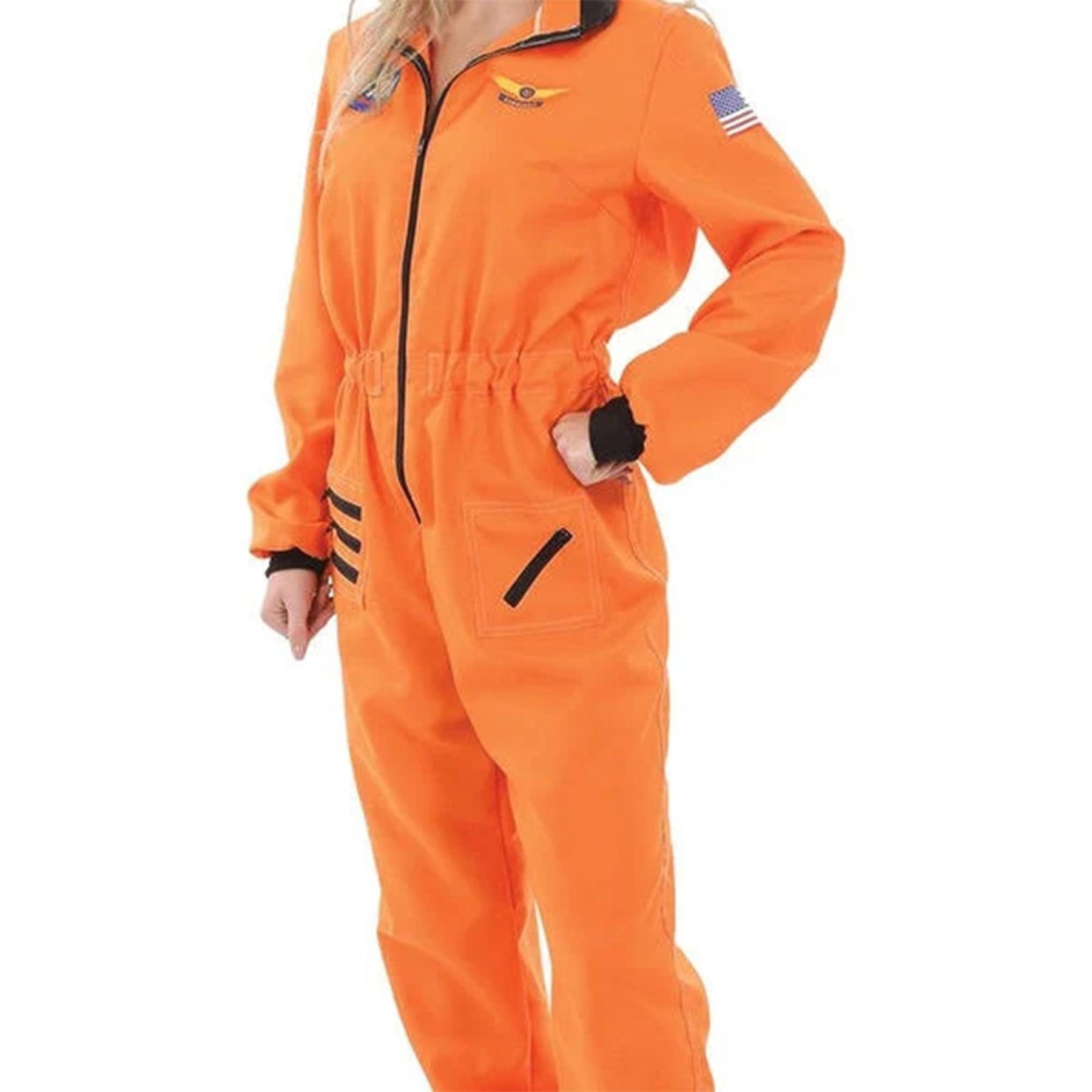 Women's Orange Astronaut Costume