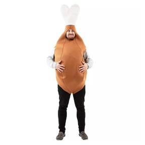 Chicken Drumstick Adult Unisex Costume | One Size