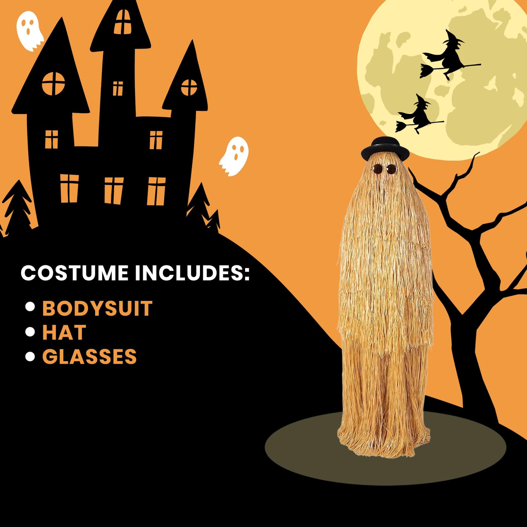 Hairy Cousin Adult Unisex Costume | One Size