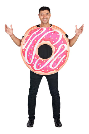 Pink Donut Adult Costume | One Size