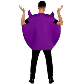 Horny Devil Purple Emoji Adult Unisex Costume | One Size