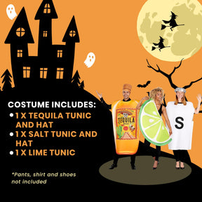 Tequila, Lime, & Salt Adult Unisex Costume Set | One Size