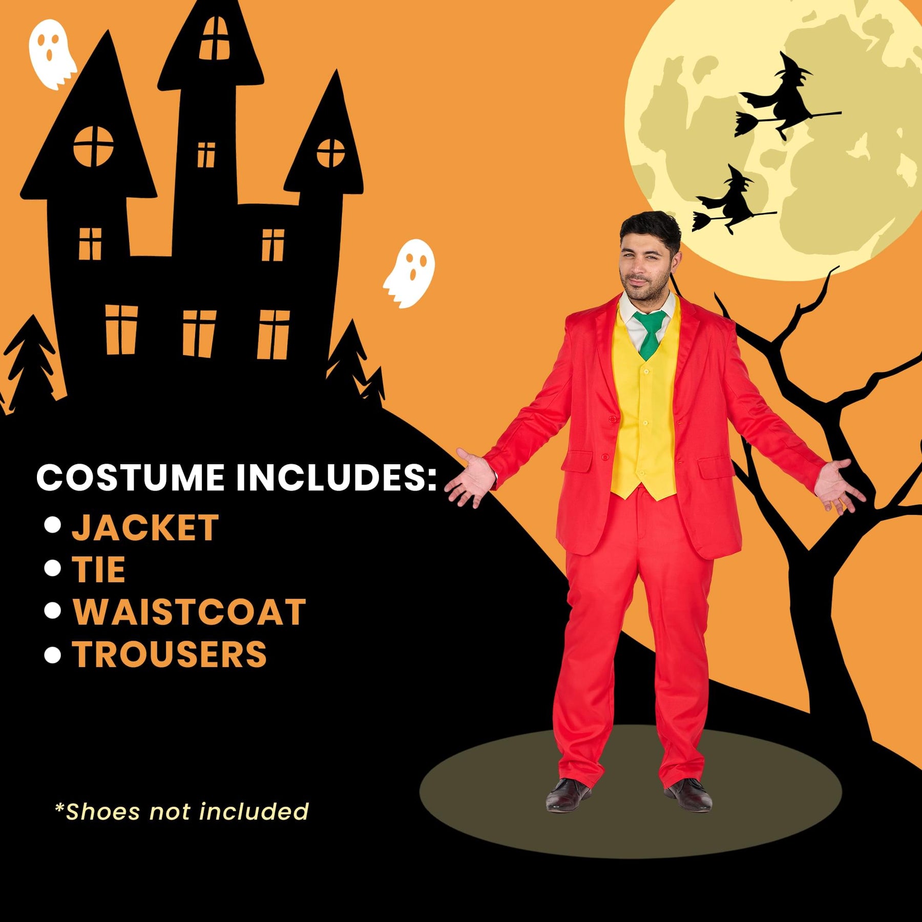 Circus Villain Joker-Inspired Adult Costume