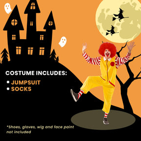 Fast Food Clown Costume Adult