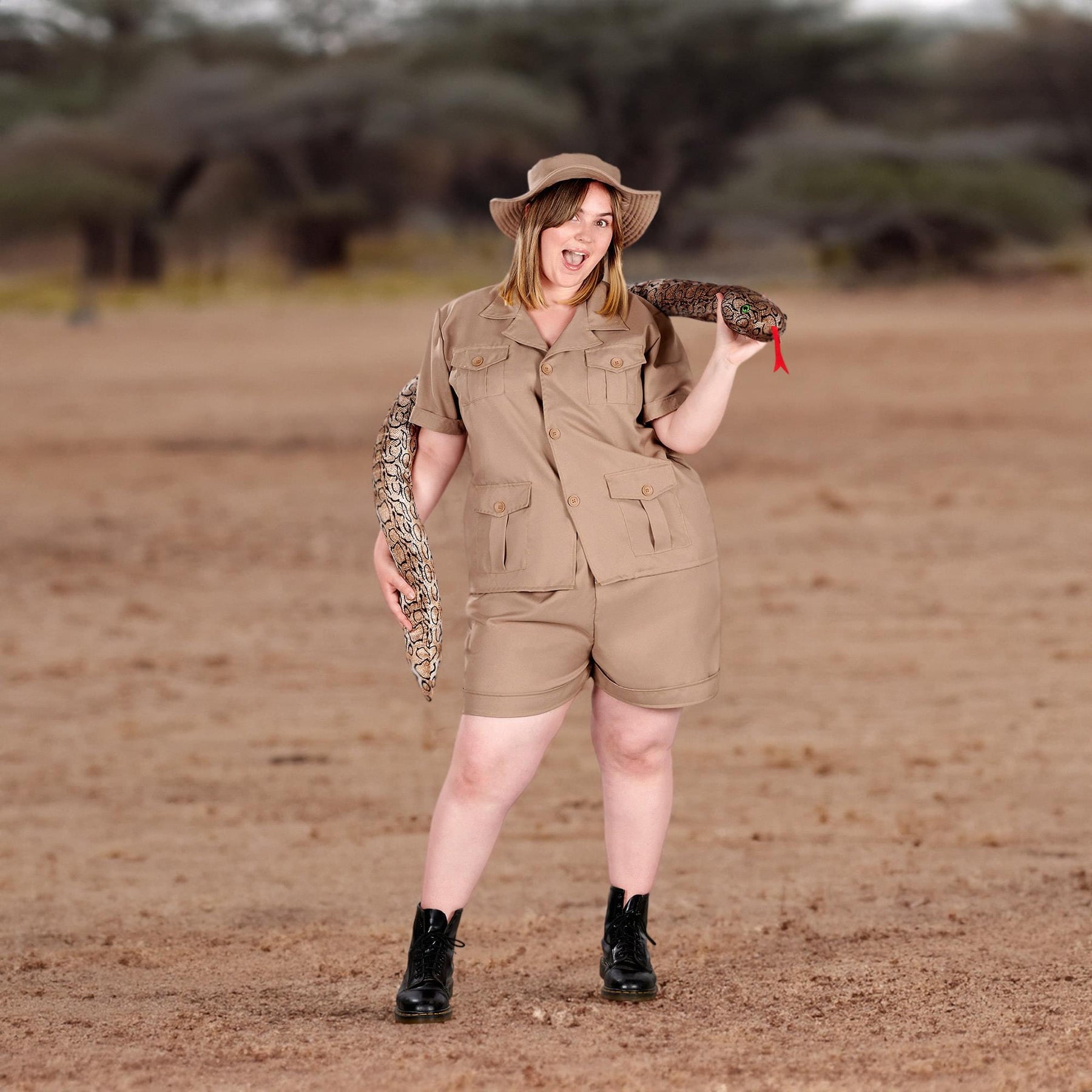 Safari Lady Women's Plus Size Costume