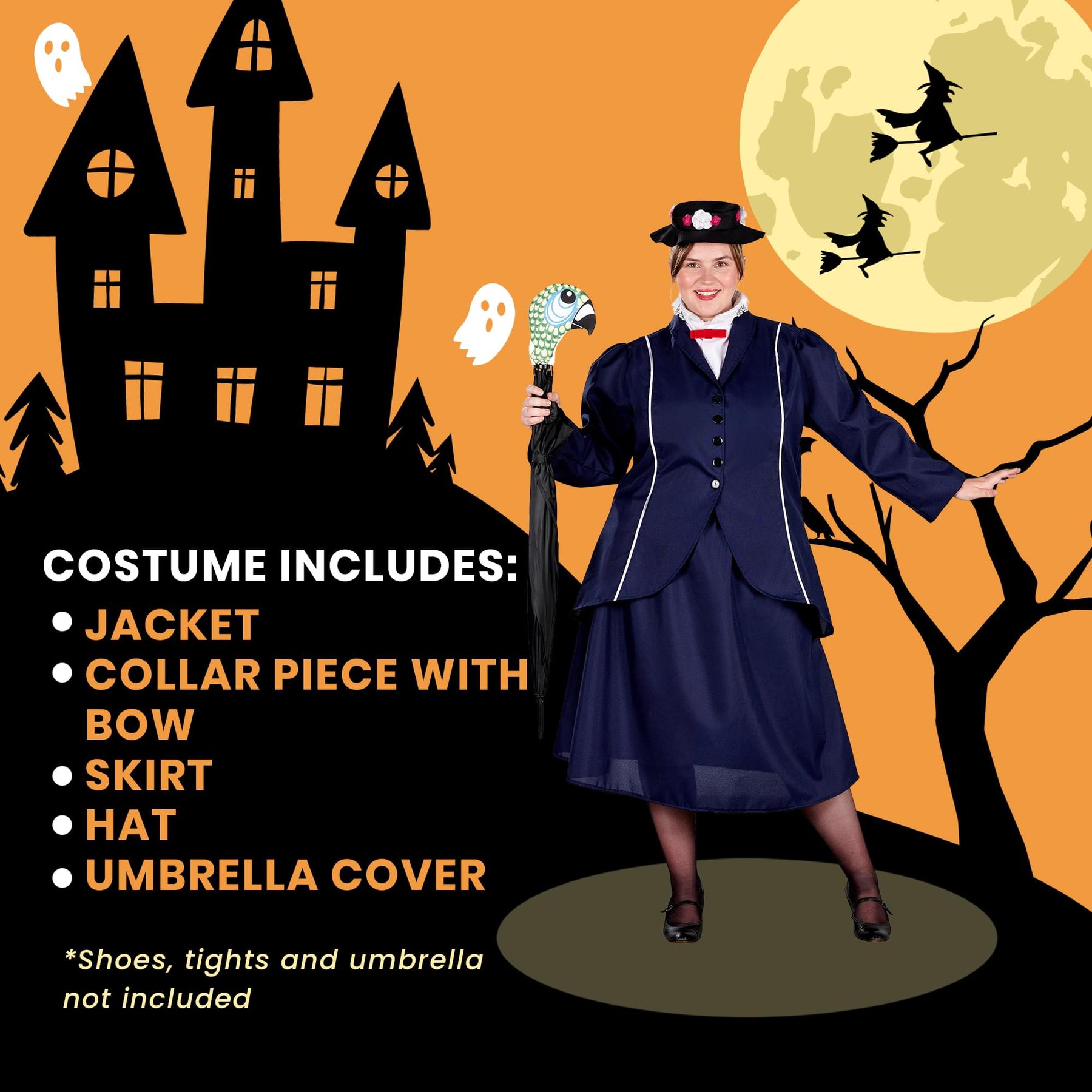 Magical Nanny Women's Plus Size Costume