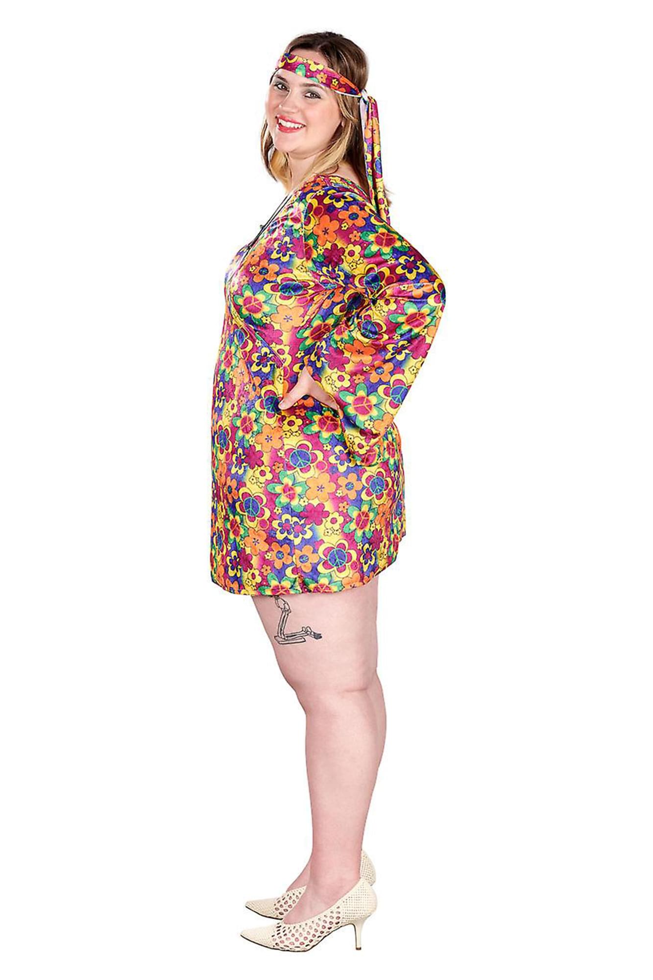 Female Hippy Women's Plus Size Costume