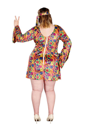 Female Hippy Women's Plus Size Costume