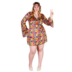 Female Hippy Women's Plus Size Costume