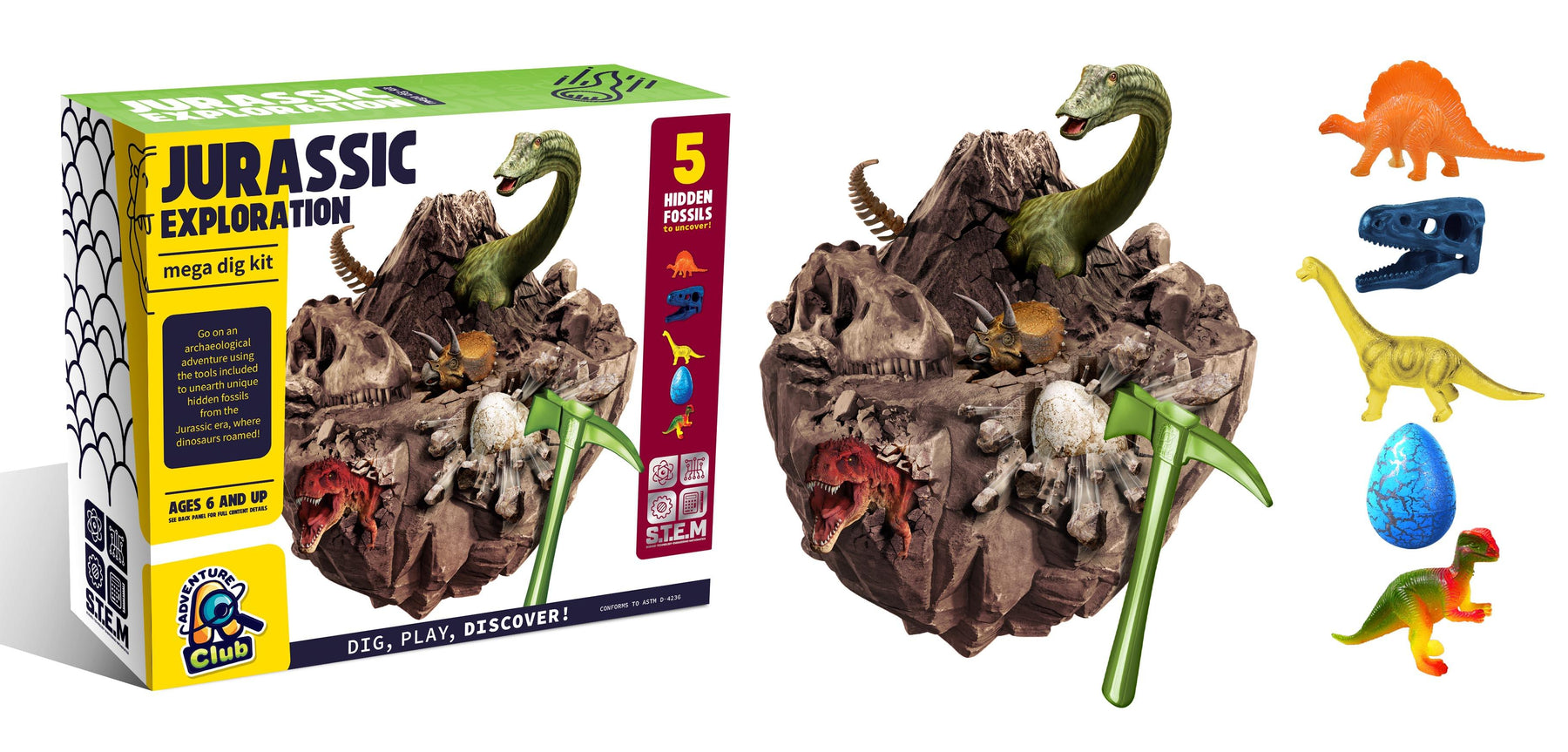 Jurassic Exploration Mega Dig Kit