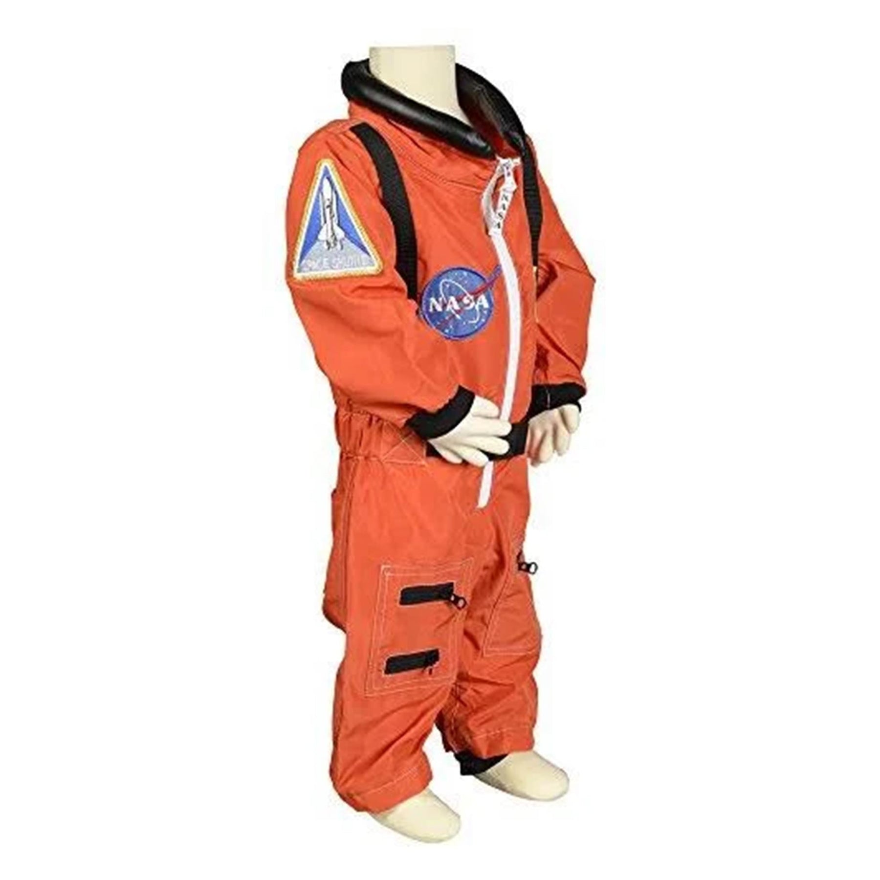 Jr Astronaut Suit (Orange) W/Cap Child Costume