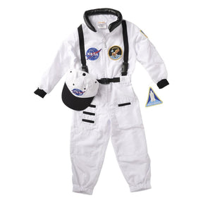 Jr Astronaut Suit (White) W/Cap Child Costume