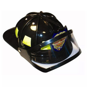 Firefighter Adult Costume Black Helmet