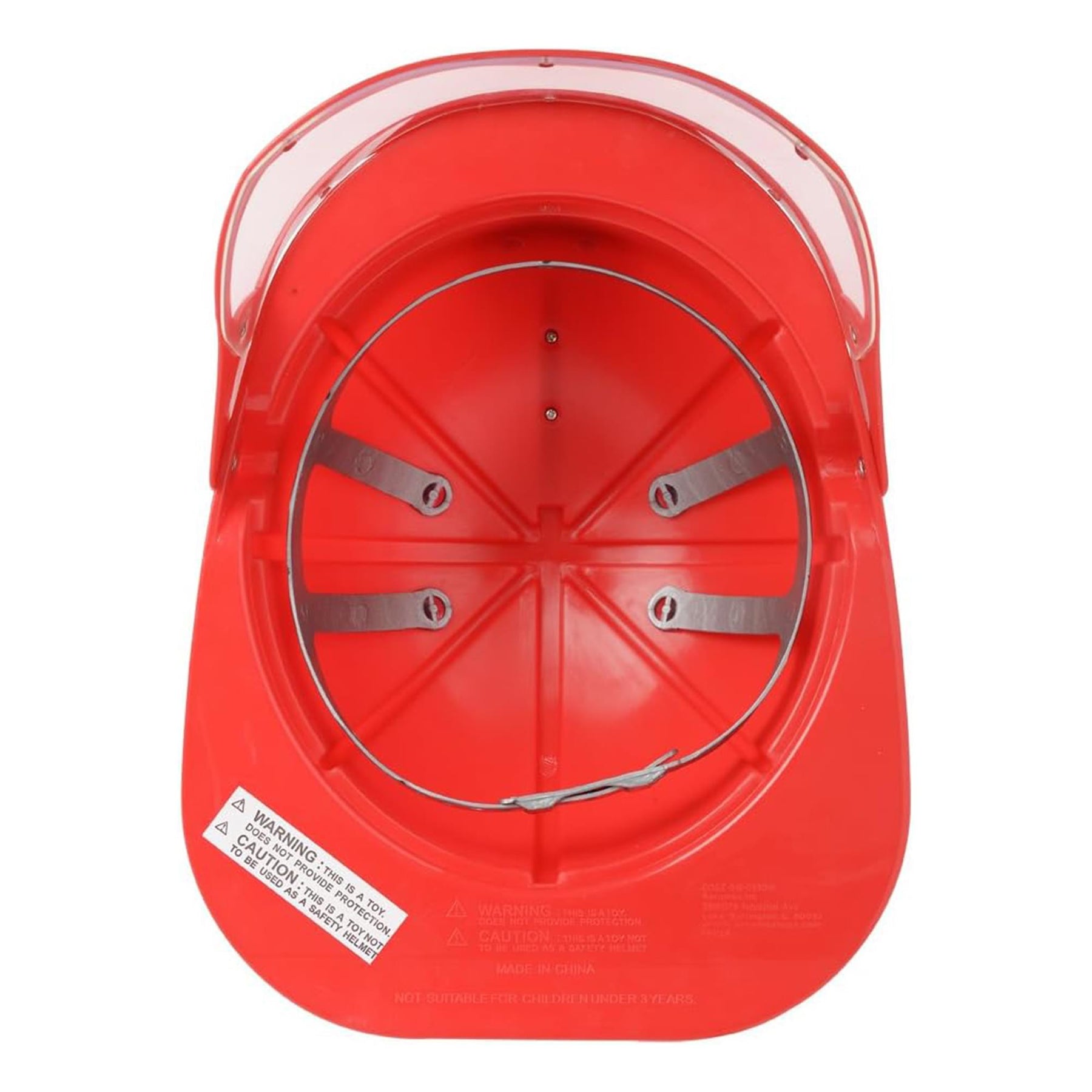 Firefighter Costume Red Helmet One Size Fits Most