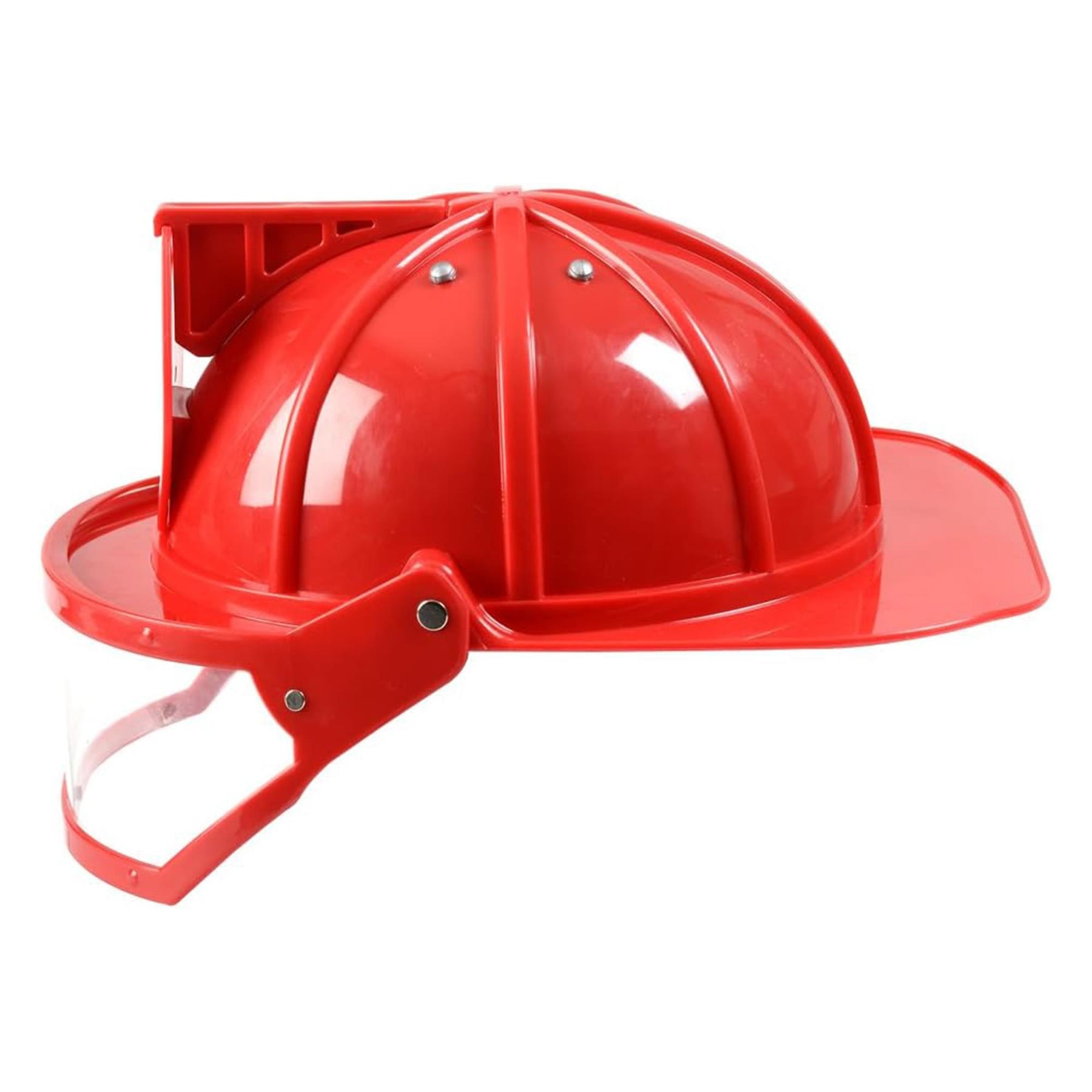 Firefighter Costume Red Helmet One Size Fits Most