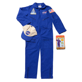 Jr. NASA Flight Suit & Embroidered Cap Costume Child Toddler