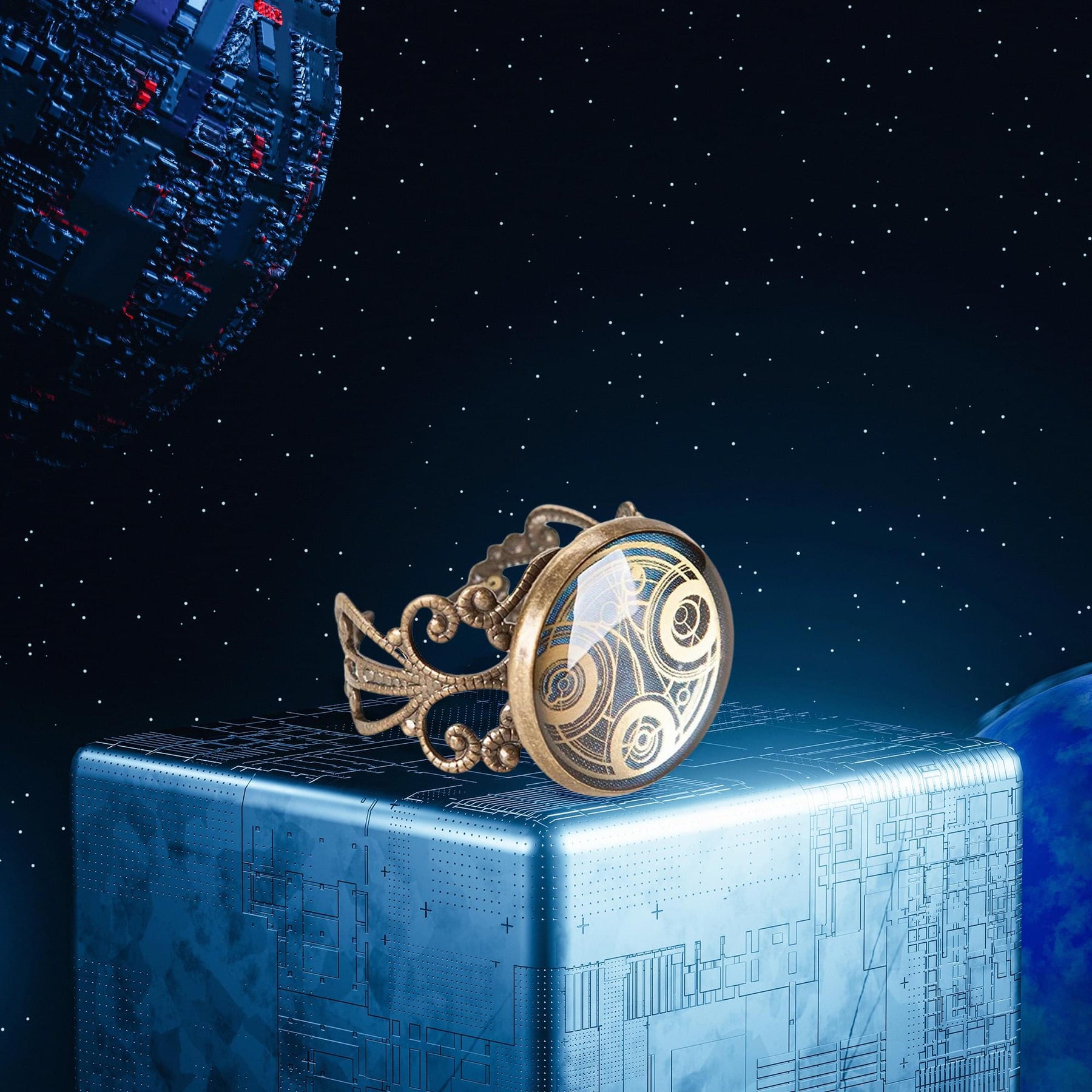 Doctor Who Gallifreyan Ring