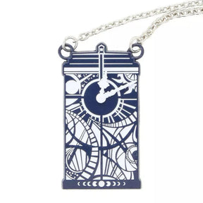 Doctor Who Gallifreyan Clock Tardis Necklace