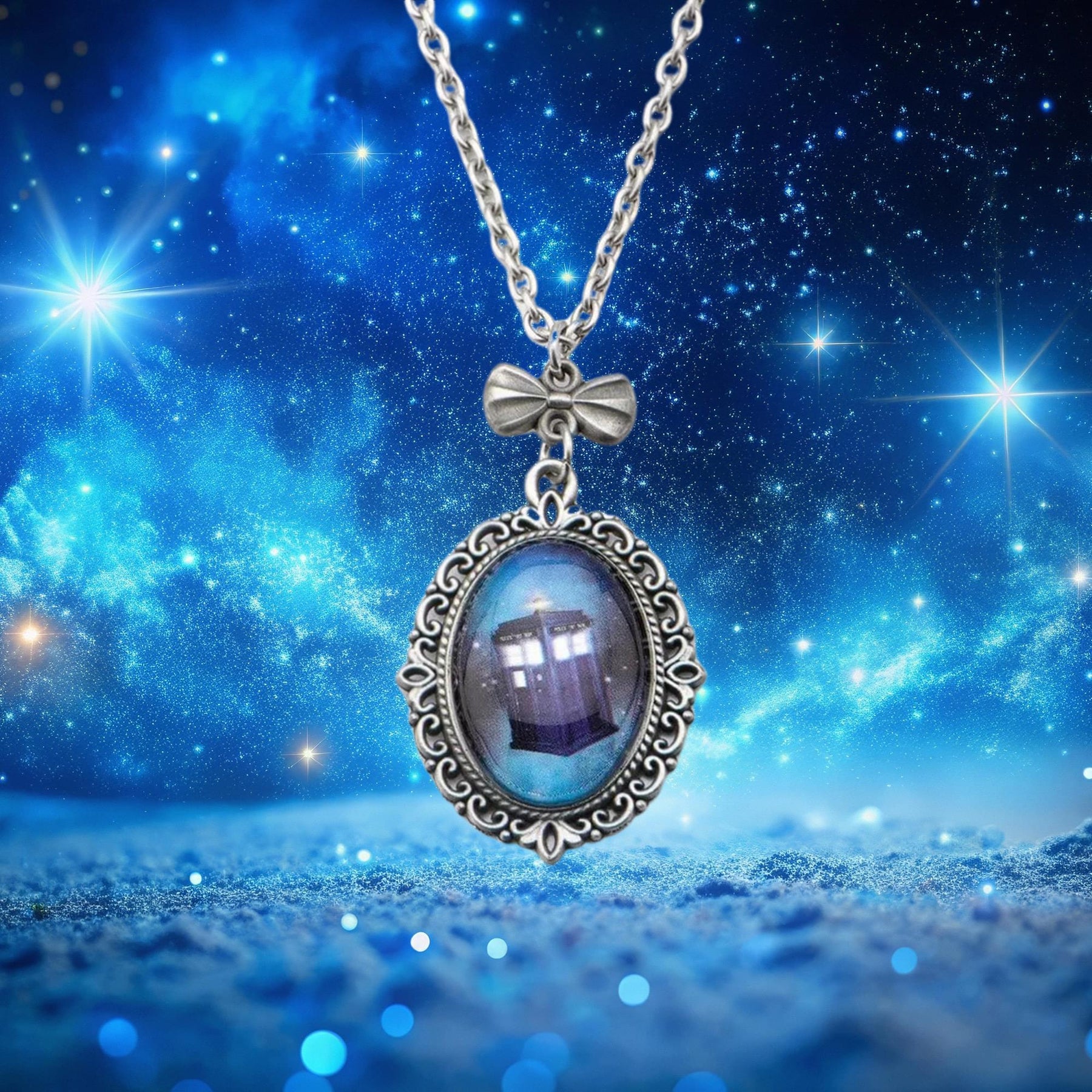 Doctor Who Tardis Cameo Necklace