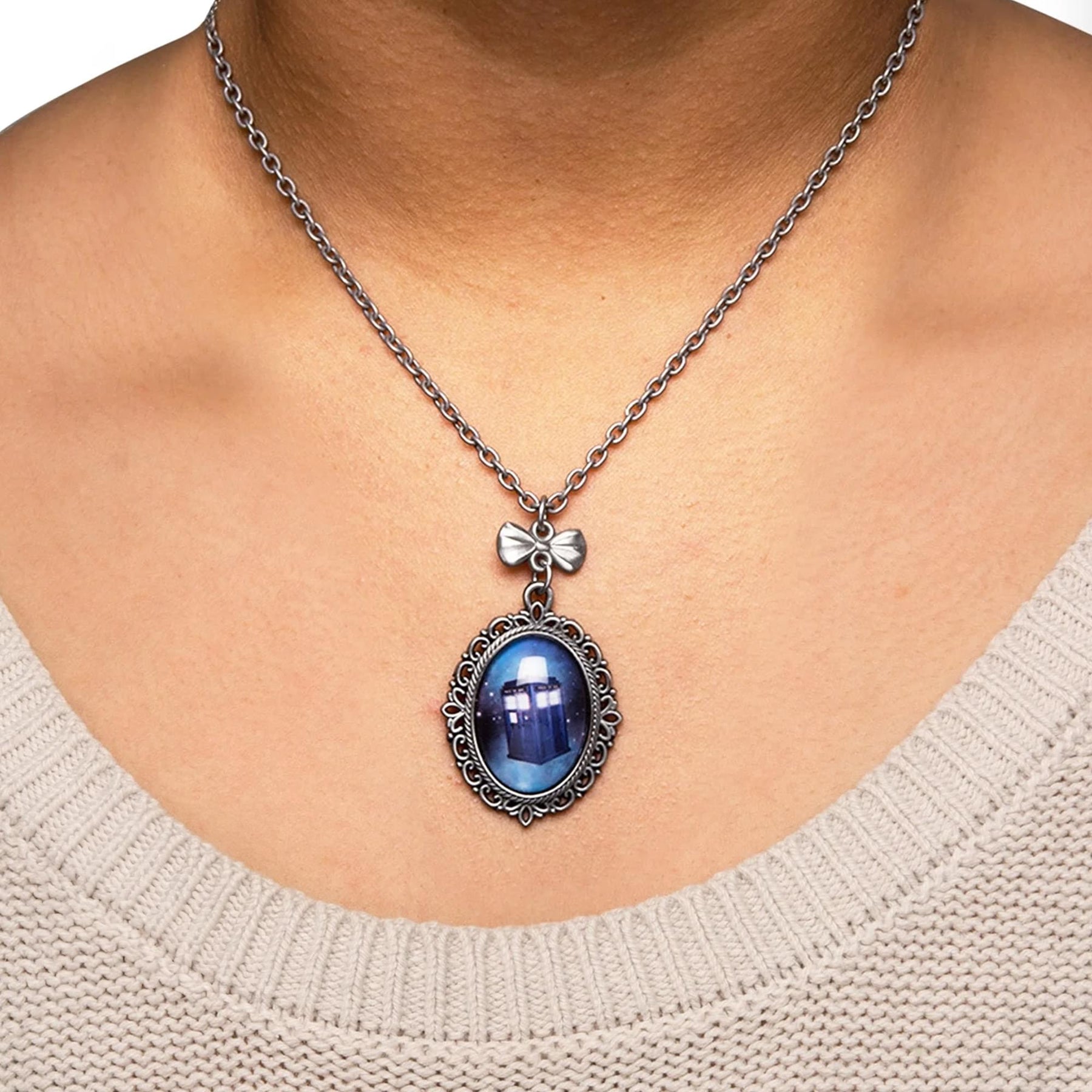 Doctor Who Tardis Cameo Necklace