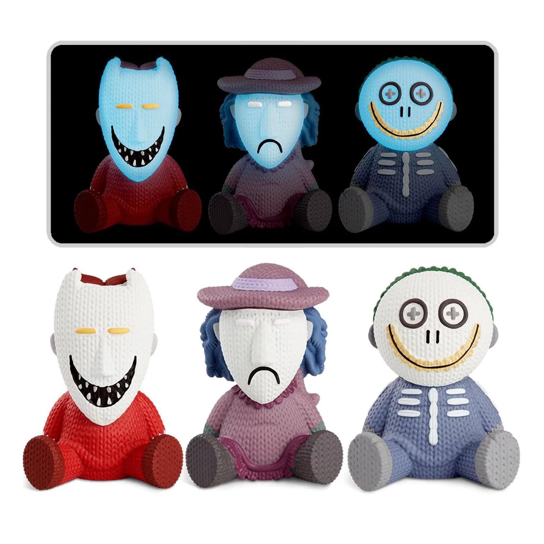 NBX Handmade By Robots #105 Lock, Shock & Barrel 5 Inch GITD Vinyl Figures