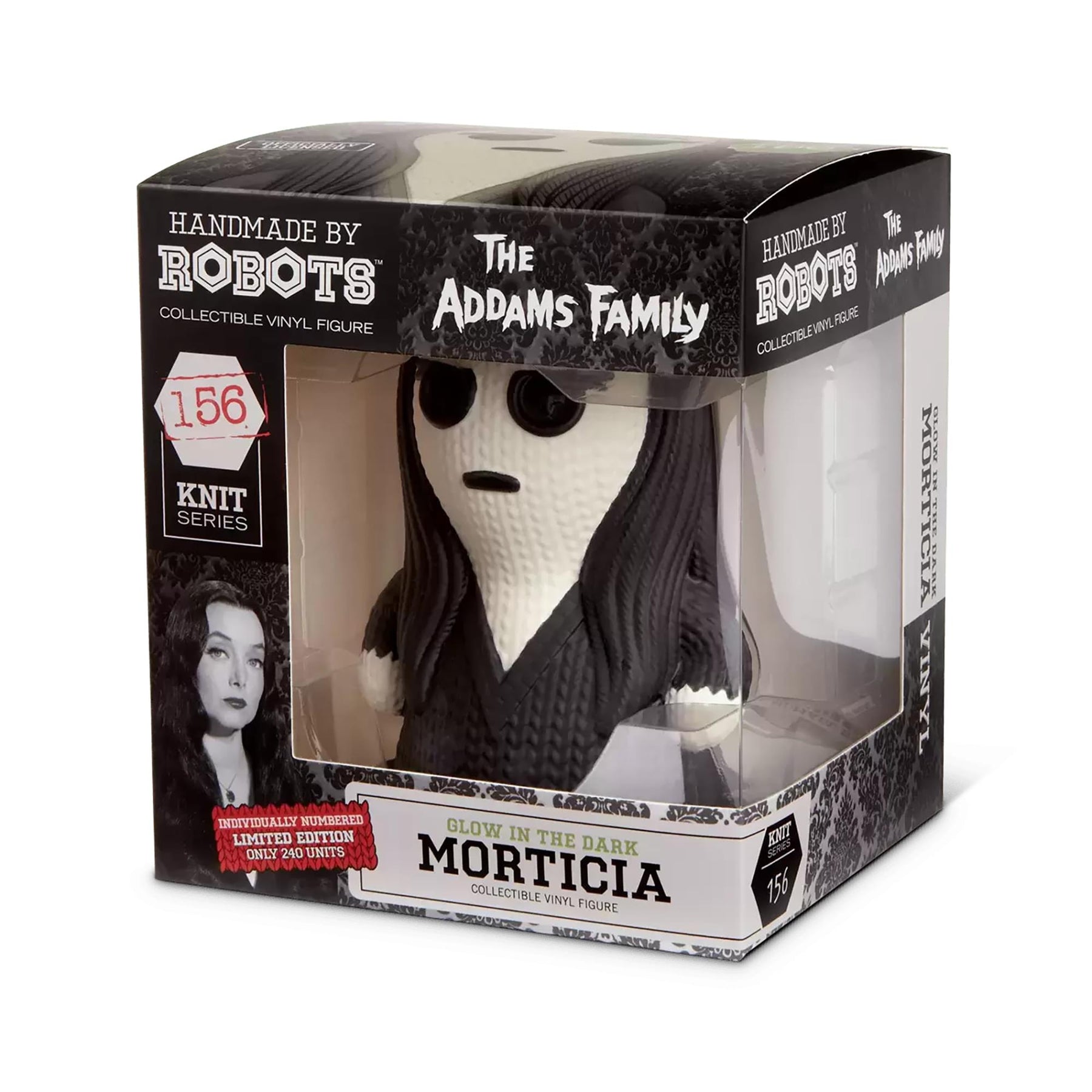 The Addams Family Handmade By Robots #156 Morticia 5 Inch GITD Vinyl Figure