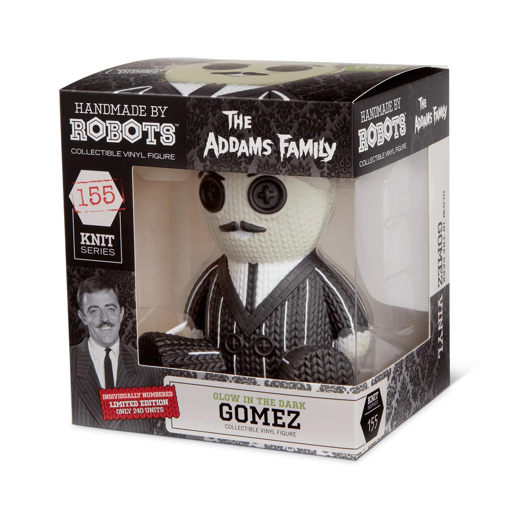 The Addams Family Handmade By Robots #156 Gomez 5 Inch GITD Vinyl Figure