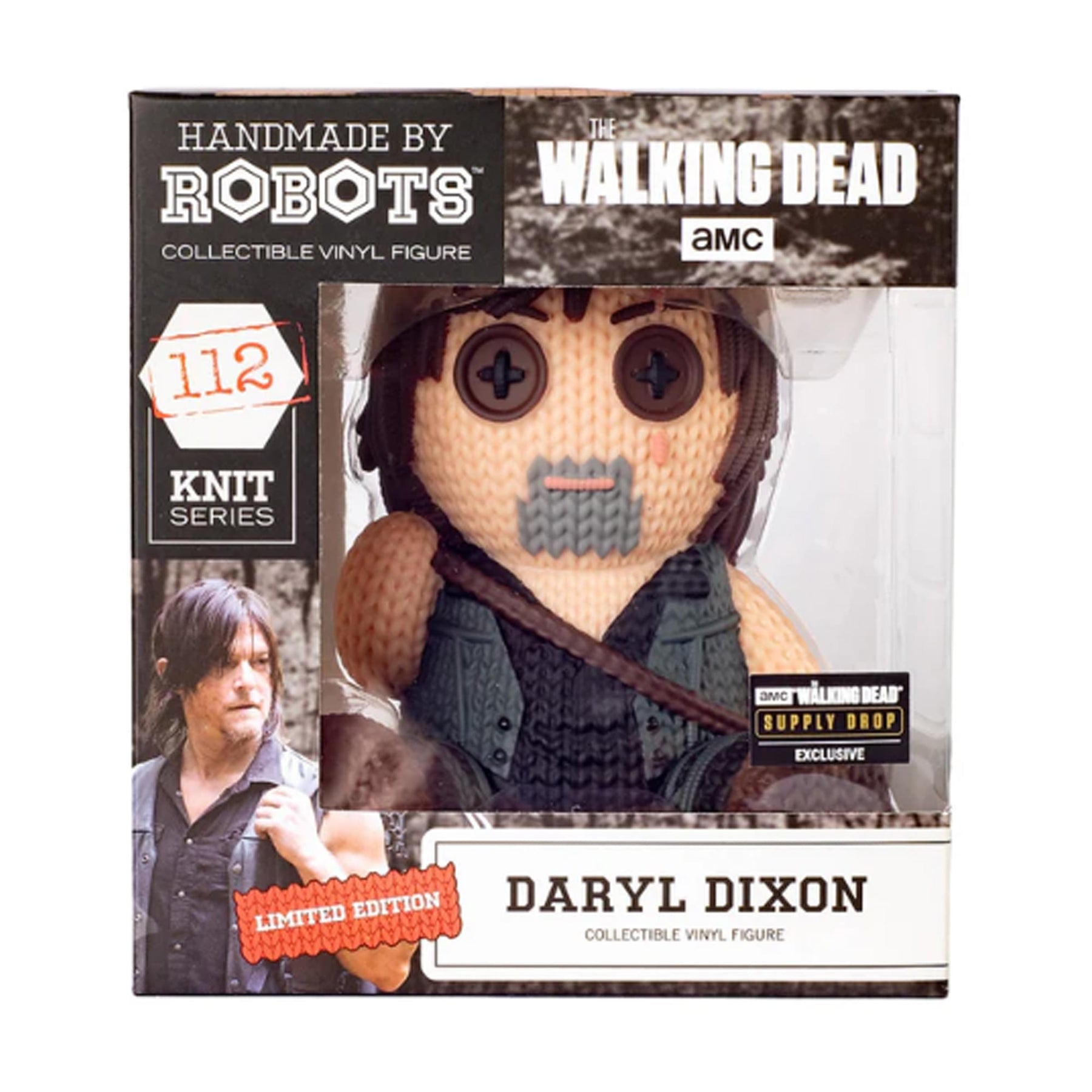 The Walking Dead Handmade By Robots #112 Daryl Dixon 5 Inch Vinyl Figure