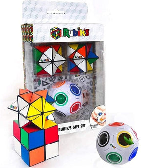 Rubiks 3 Piece Gift Set | Rainbow Ball | 2x Magic Stars