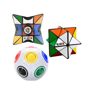 Rubiks 3 Piece Gift Set | Magic Star | Rainbow Ball | Kaleido