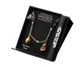 Star Wars Tween 3D Character Charms Bracelet 7.25"