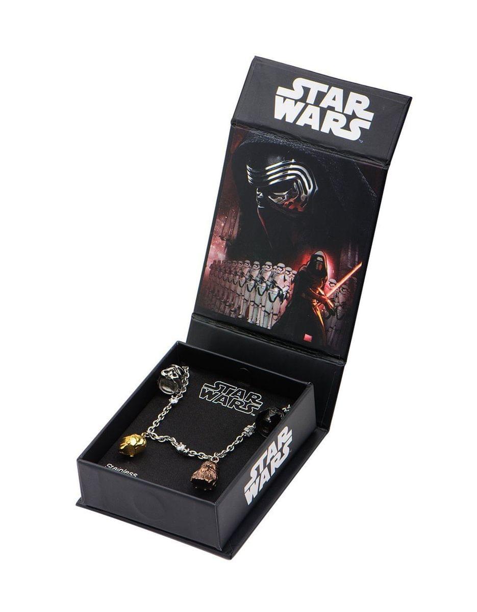 Star Wars Tween 3D Character Charms Bracelet 7.25"