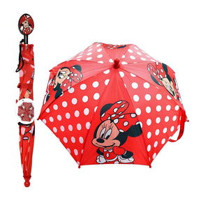 Disney Minnie Mouse 21-Inch Kid's Umbrella With Clamshell Handle