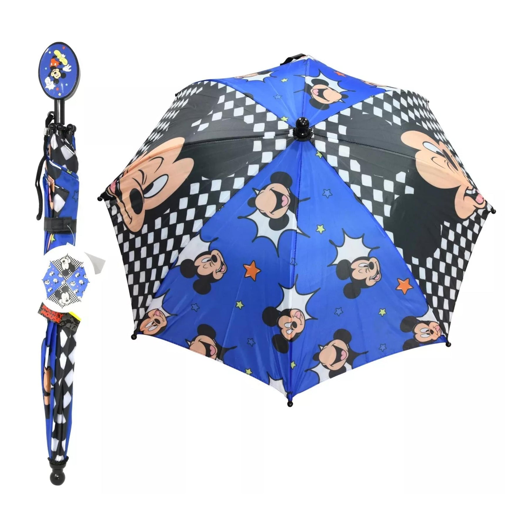 Disney Mickey Mouse 21-Inch Kid's Umbrella With Clamshell Handle