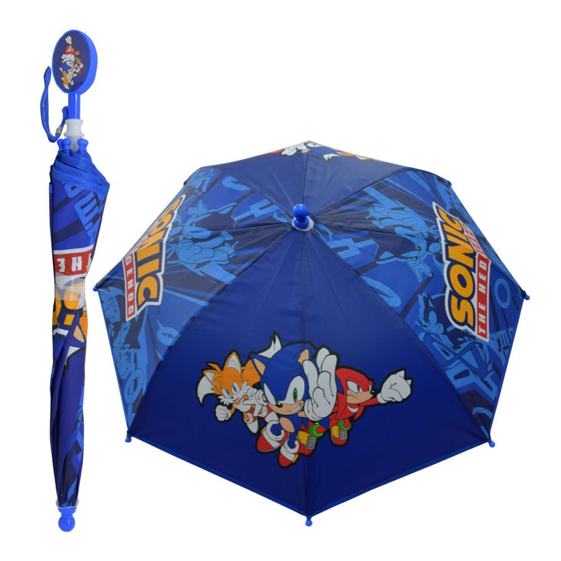 Sonic the Hedgegog 21-Inch Kid's Umbrella With Clamshell Handle