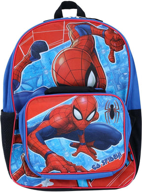 Marvel Spider-Man 16 Inch Backpack with Lunch Bag