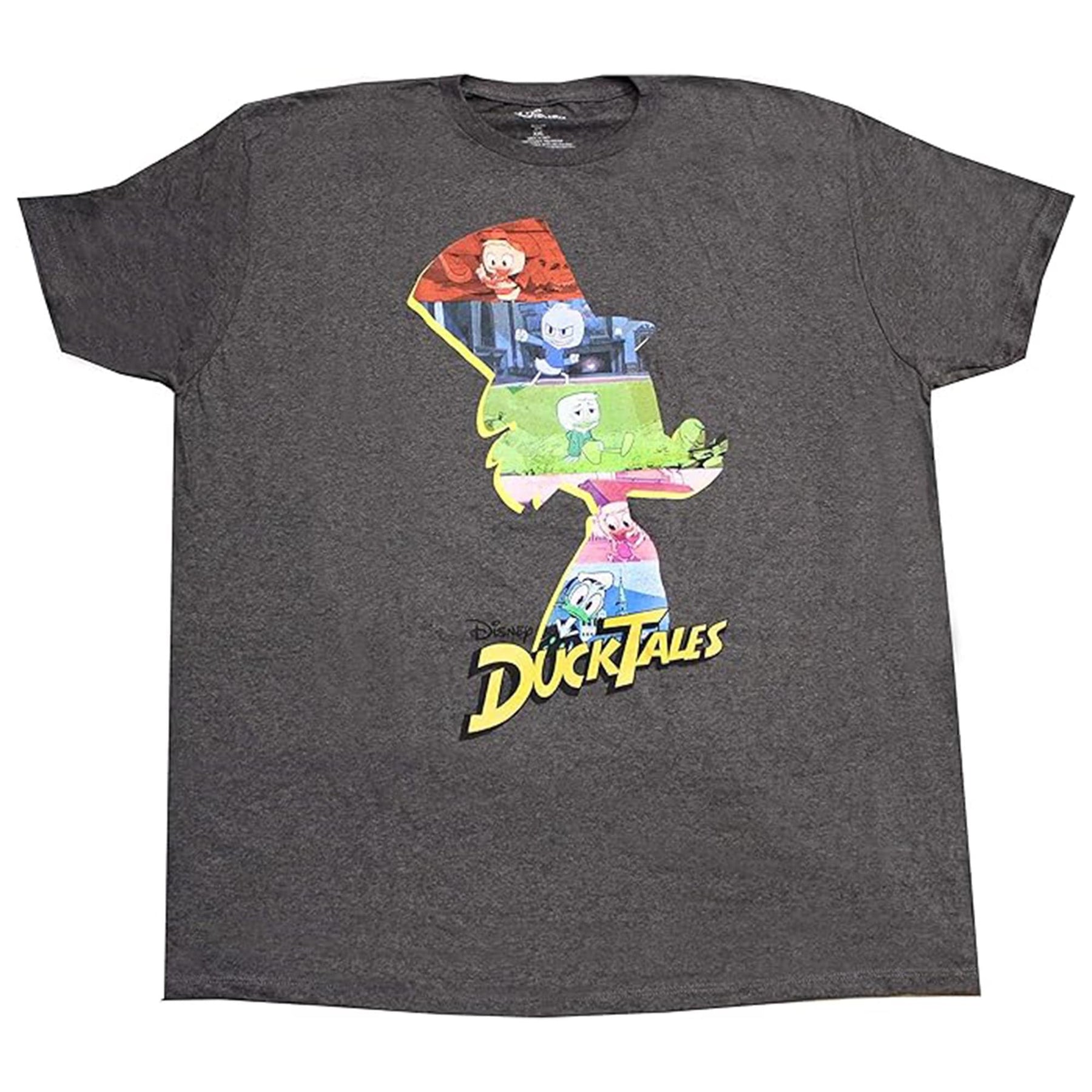 Disney Duck Tales Characters Charcoal T-Shirt