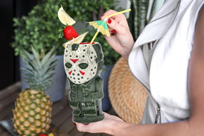 Geeki Tikis Friday The 13th Jason Voorhees | Ceramic Tiki Mug | Holds 26 Ounces